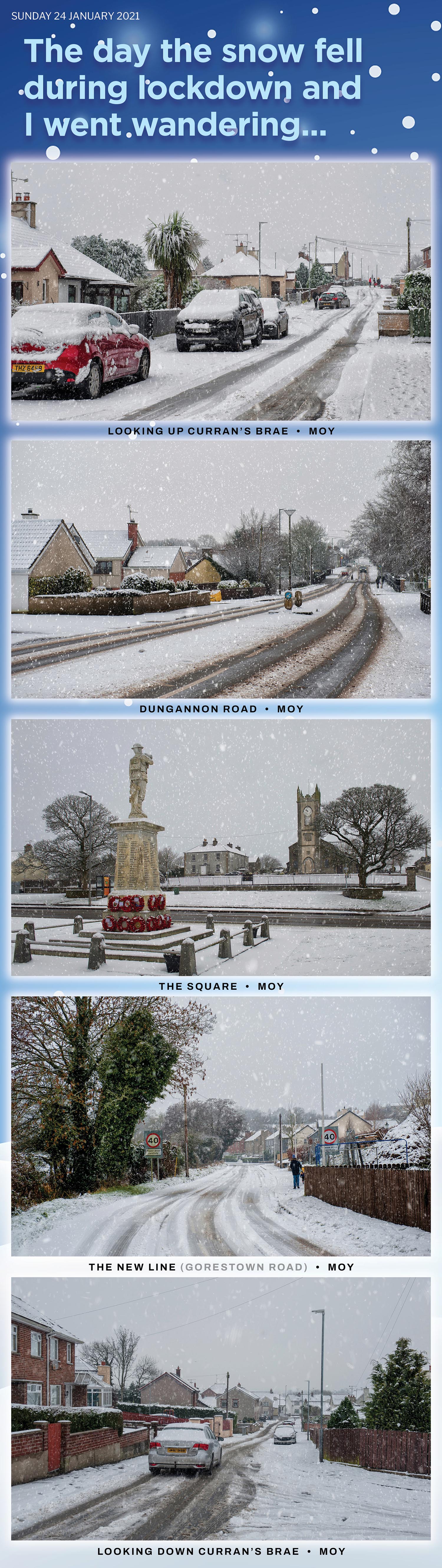 The snow fell on a quiet Sunday morning during lockdown and I grabbed my camera and went wandering on foot.