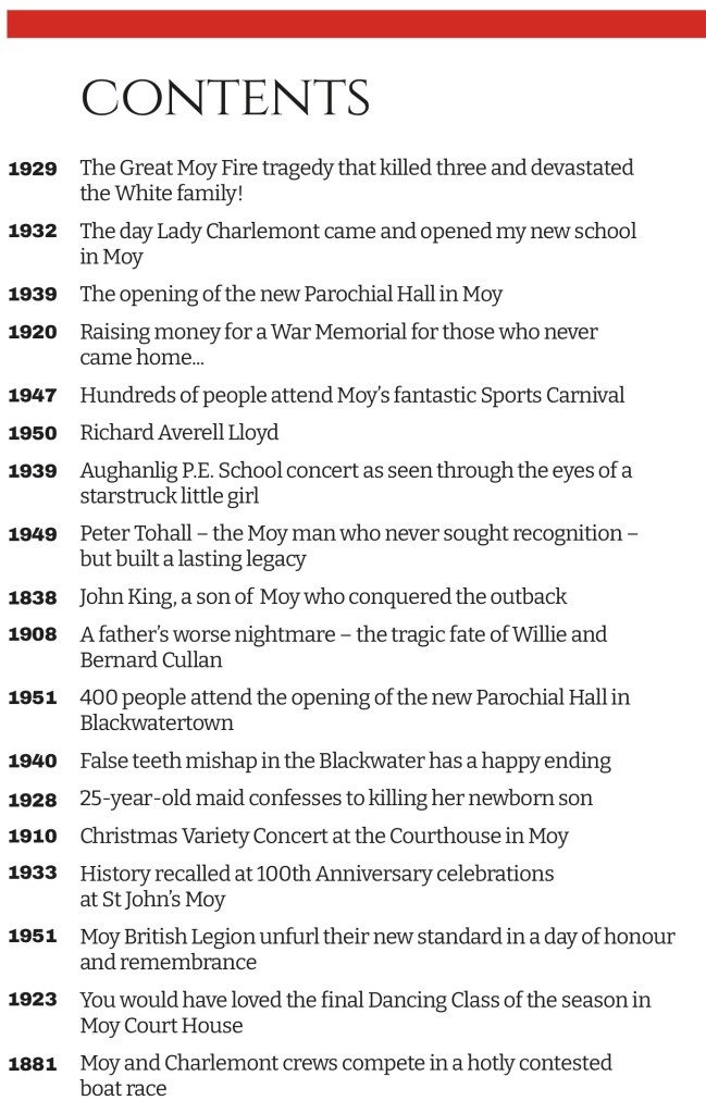 The first of three pages detailing the stories in Book 1